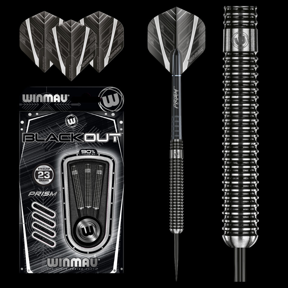 Winmau Blackout (Straight Barrel) 90% Tungsten