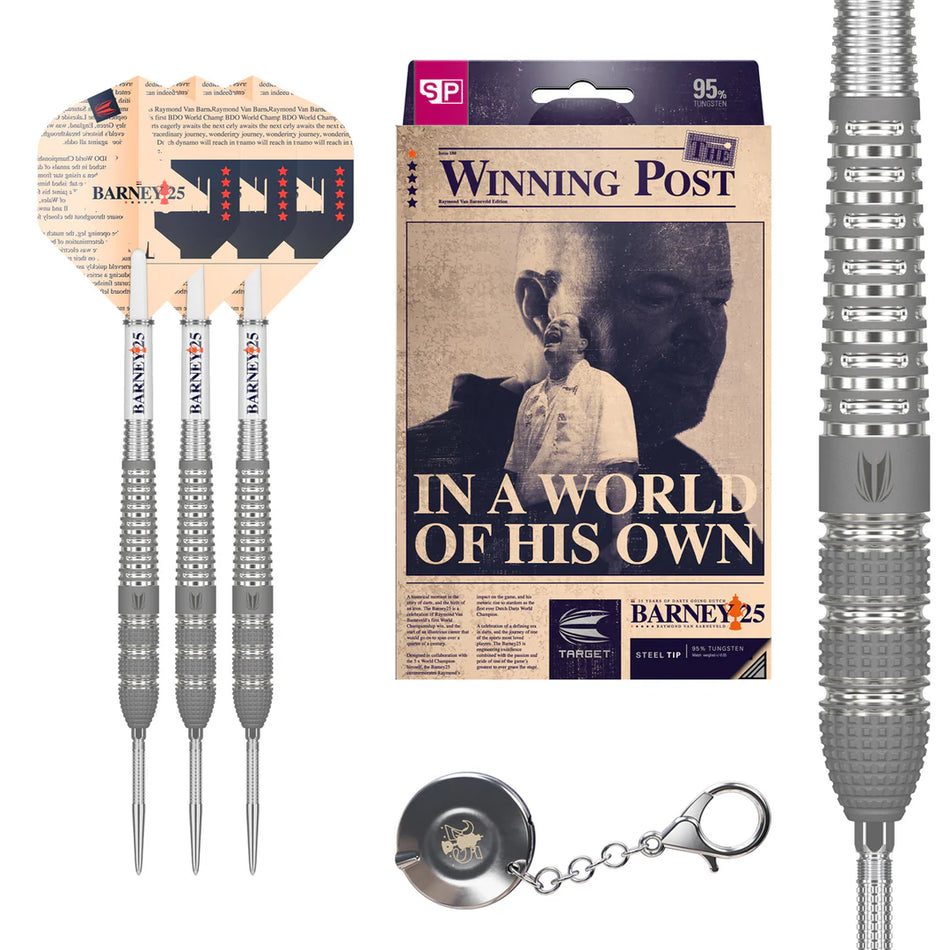 Target Barney 25 (Winning Post) 95% Tungsten SP Steel Tip Darts