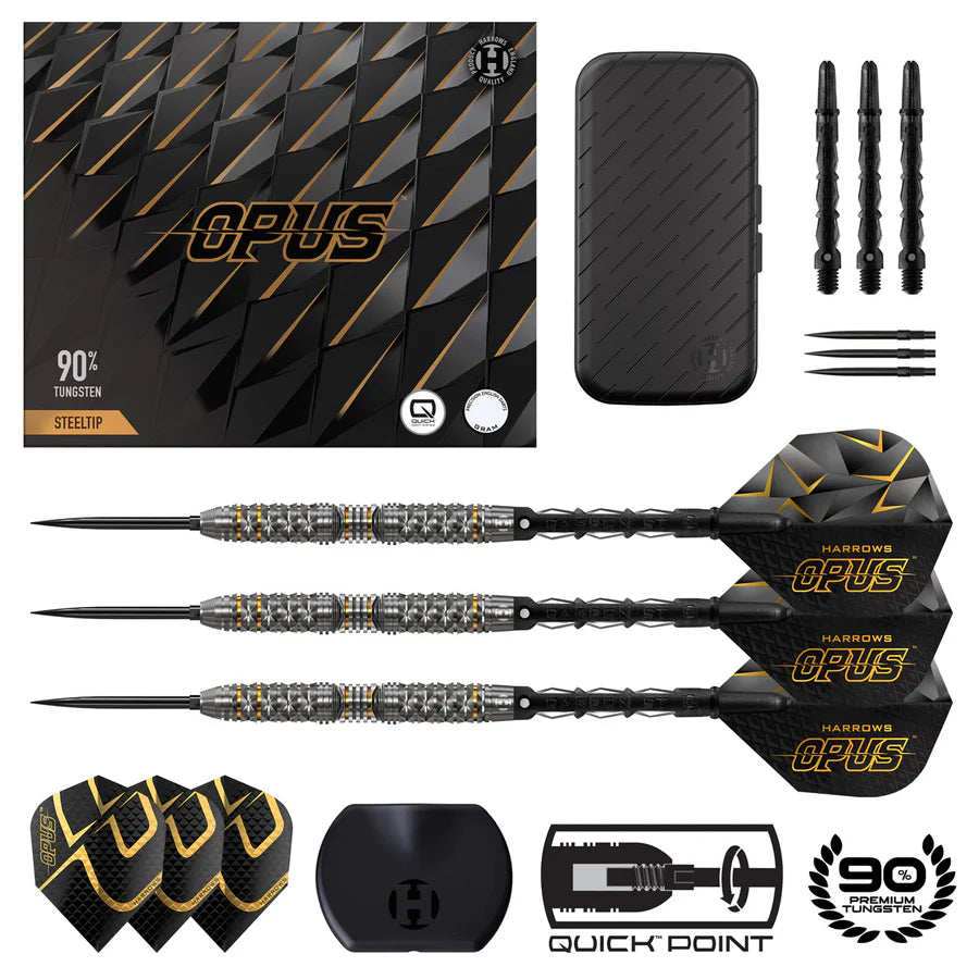 Harrows Opus 90% Tungsten QP Steel Tip Darts