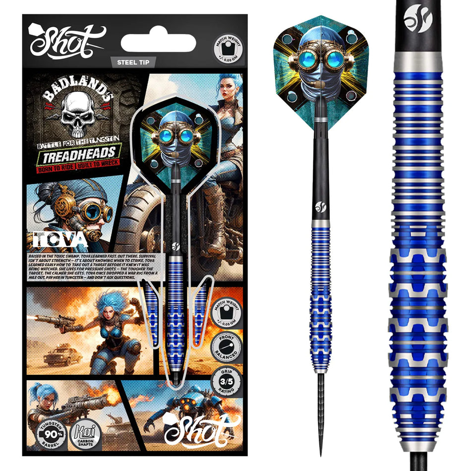 Shot Badlands Tova 90% Tungsten Steel Tip Darts