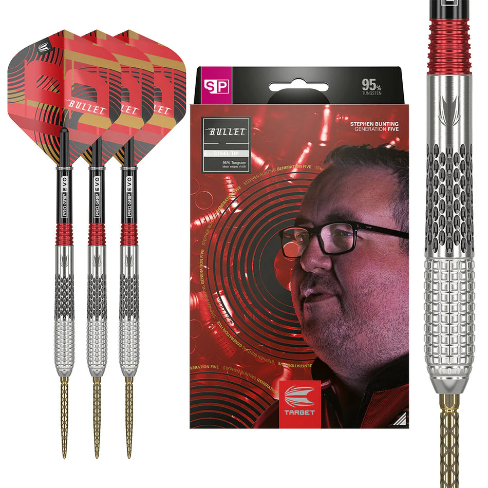 Target Stephen Bunting Gen 5 95% Tungsten SP Steel Tip Darts