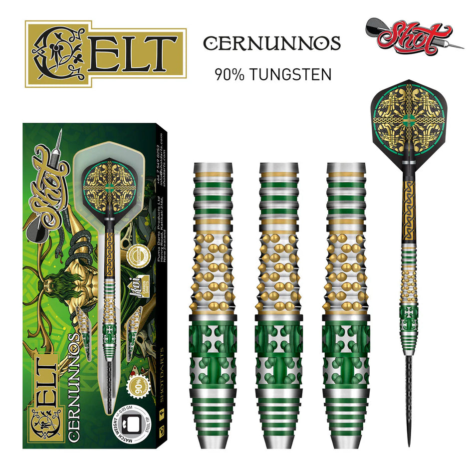 Shot Celt Cernunnos 90% Tungsten Steel Tip Darts