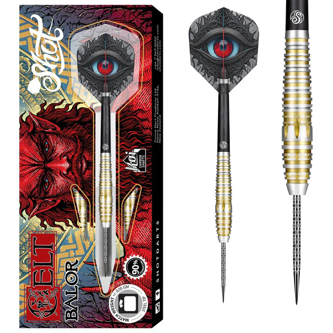 Shot Celt Balor 90% Tungsten Steel Tip Darts
