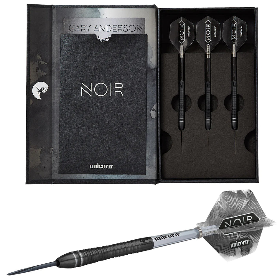 Unicorn Gary Anderson Noir Phase 6 90% Tungsten Steel Tip Darts