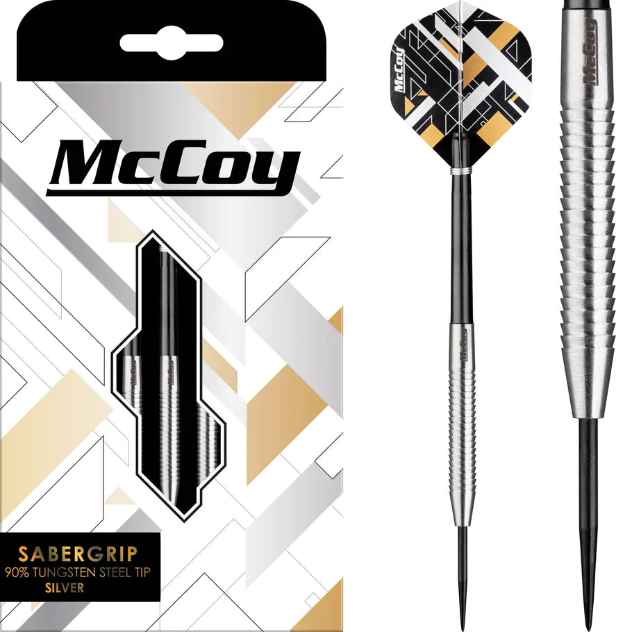 McCoy Sabergrip 90% Steel Tip Tungsten - Silver