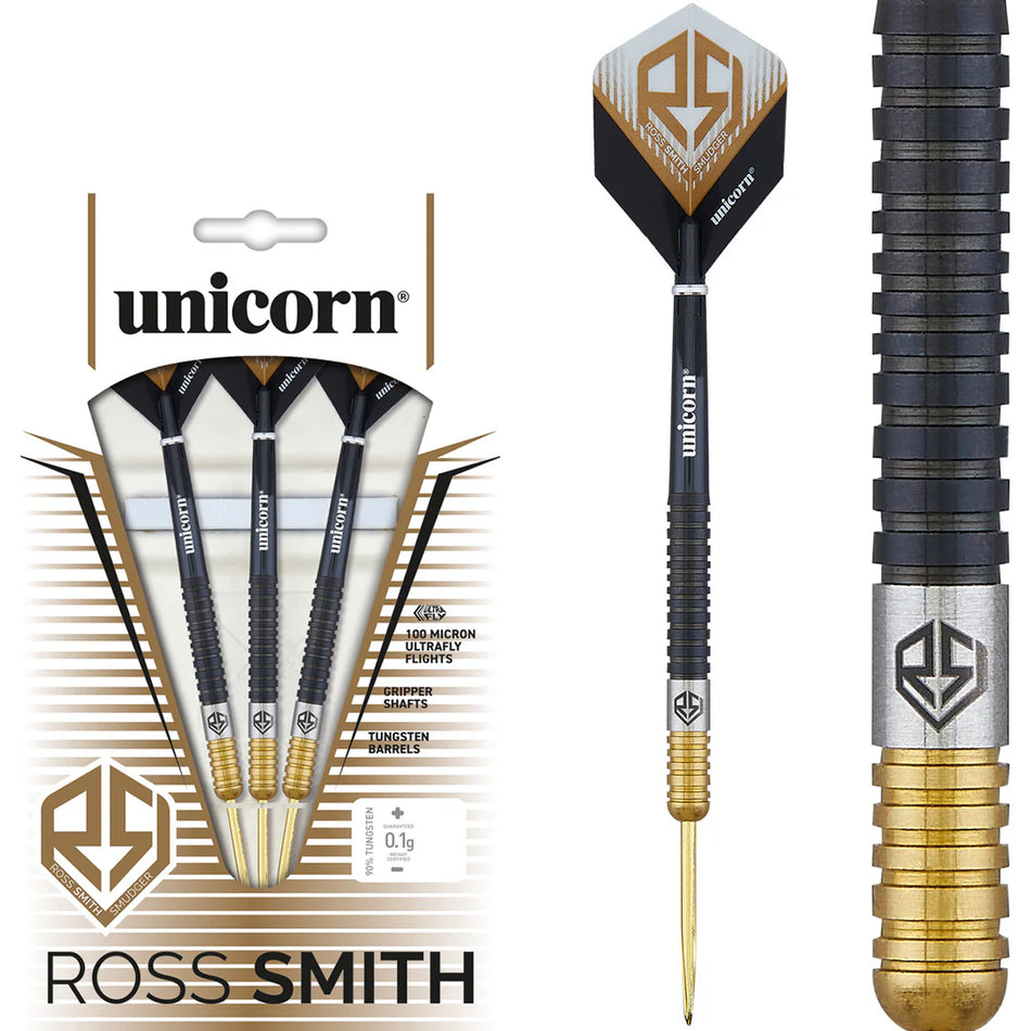 Unicorn Ross Smith Two Tone 90% Tungsten Steel Tip Darts