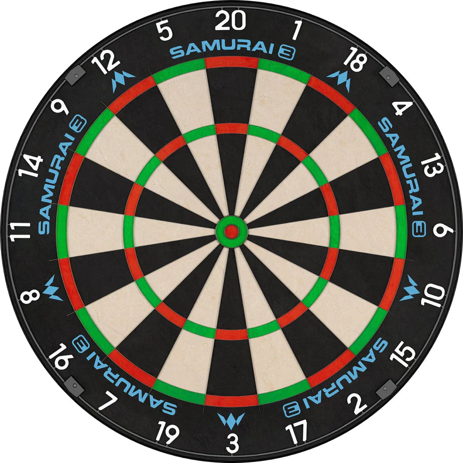 Mission Samurai 3 Dartboard Professional - Knife Wire - Black Number Ring