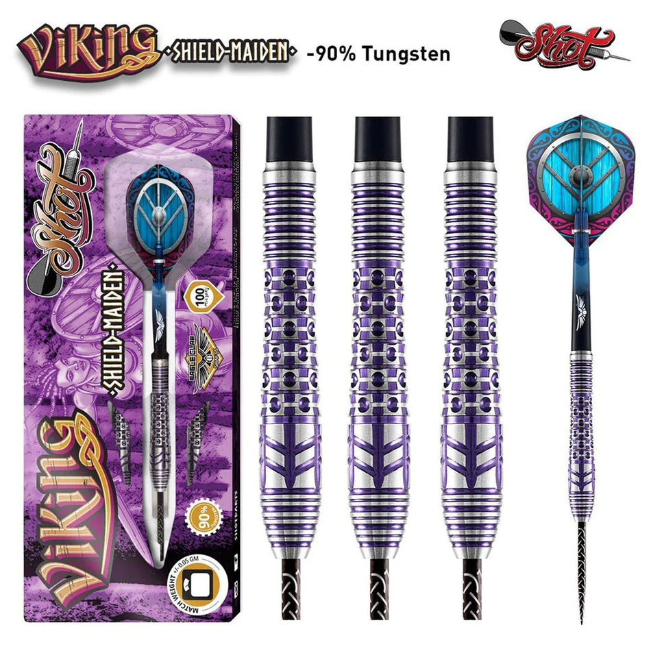 Shot Viking Shield Maiden 90% Tungsten Steel Tip Darts
