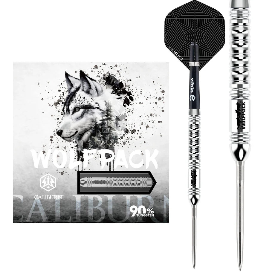 Caliburn Wolfpack Darts - Steel Tip - 90% Tungsten - W1