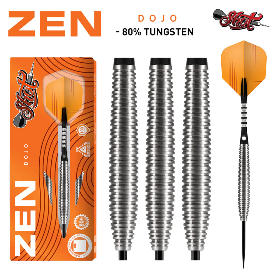 Shot Zen Dojo 80% Tungsten Steel Tip Darts
