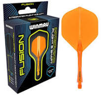 Winmau Fusion Integrated Flight & Shaft - Orange