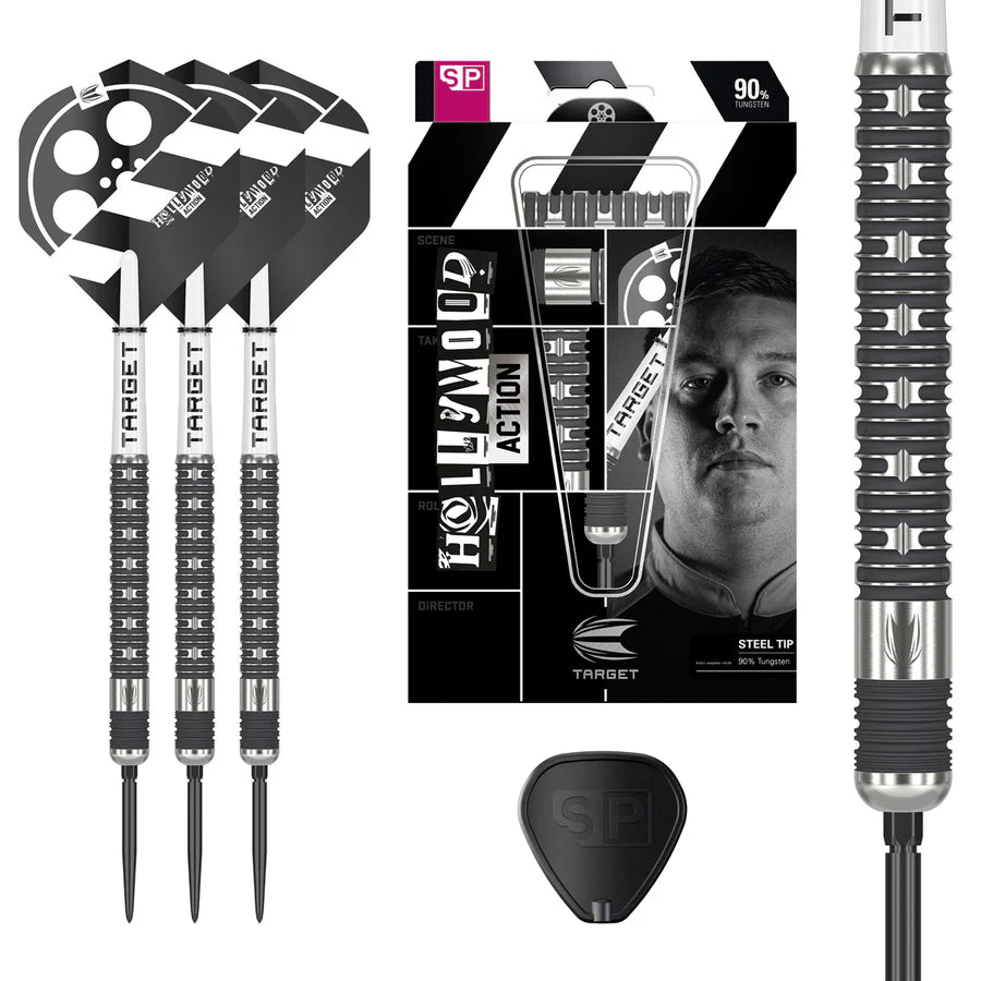 Target Chris Dobey Hollywood Action 90% Tungsten SP Steel Tip Darts
