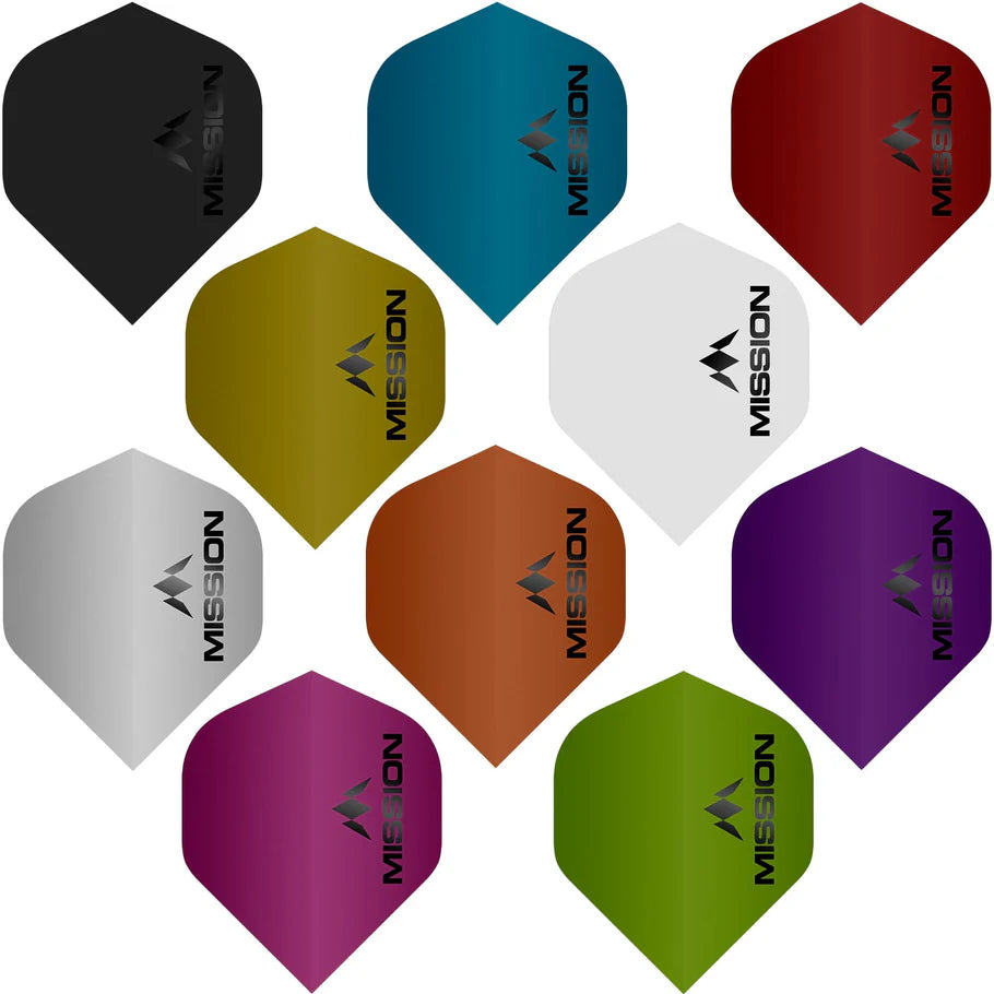 Mission Logo Flights Mission Logo Dart Flights - 100 Micron - No2 - Std - Matt