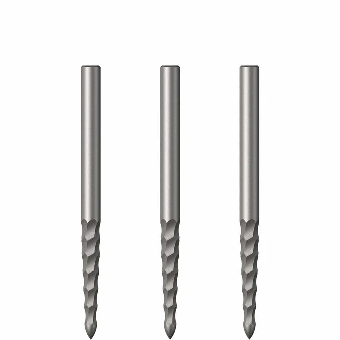 Mission Lunar FS Dart Points Rough Cut - Silver