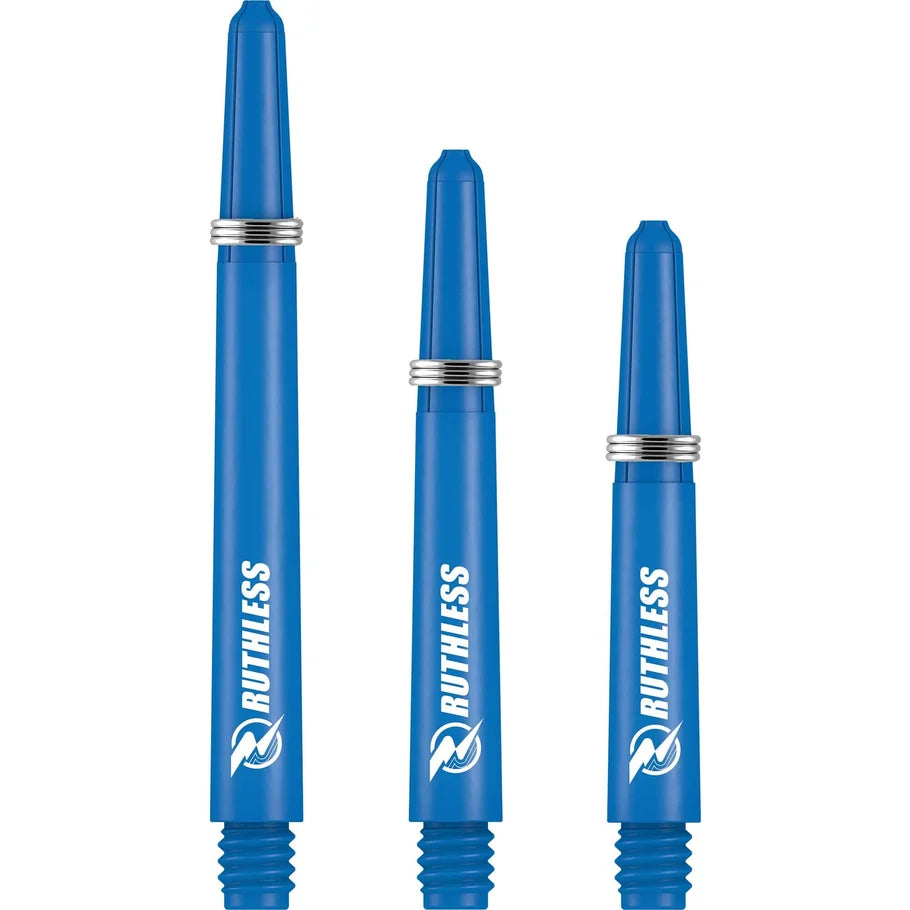 Ruthless Deflectagrip Dart Shafts Nylon Stems with Springs - Blue