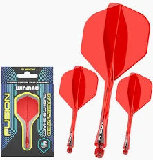 Winmau Fusion Integrated Flight & Shaft - Red